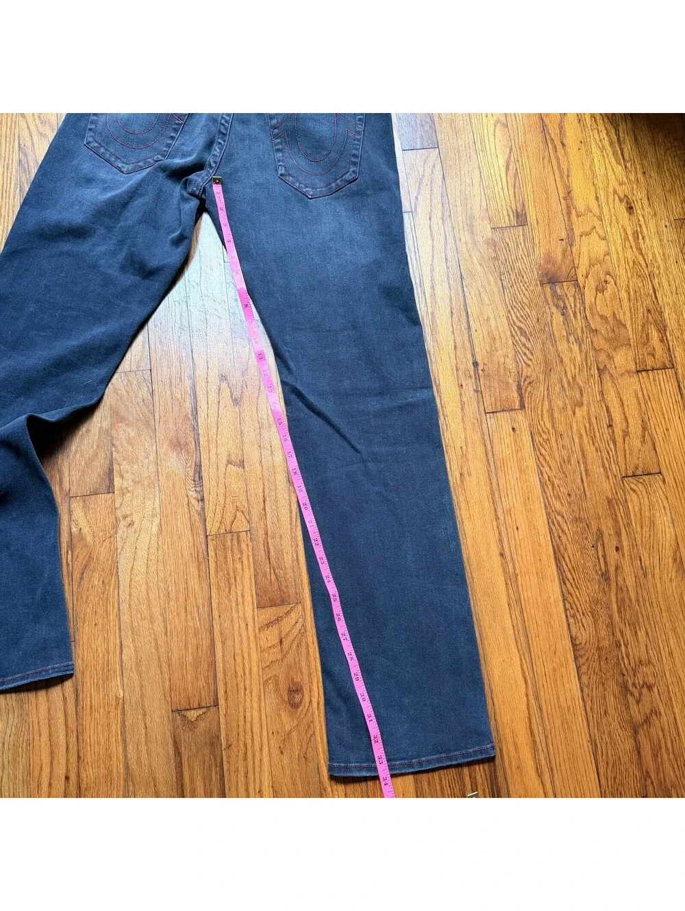 True Religion Ricky Relaxed Straight Jeans Men's Size 31 No Flap Single Needle
